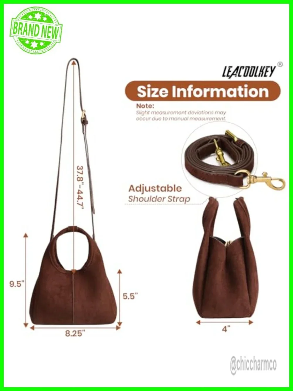 Faux Suede Satchel Purse Crossbody Bag Handbag Top Handle Shoulder Bag